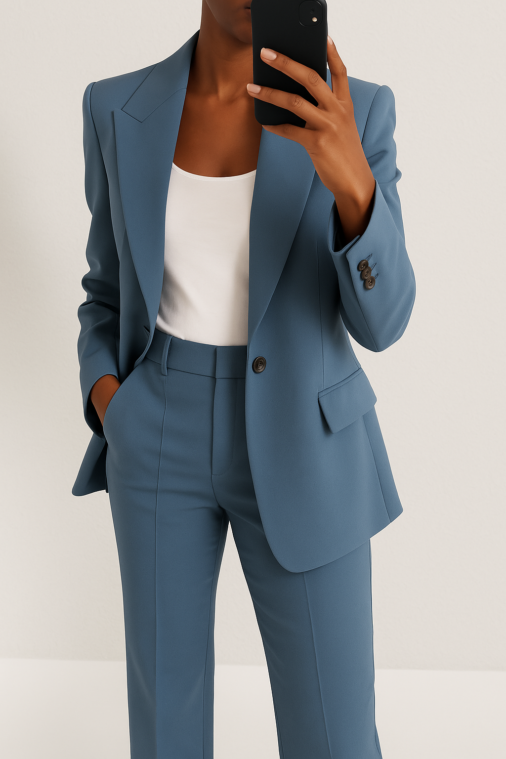 Two Piece Set Women, Blazer and Wide Leg Pants Co Ord for Work and Events, Tailored Smart Casual Fit, Six Colours, Sizes S to 5XL, Sayreene