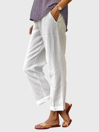 Tailored Pants Women, Straight Leg Office Trousers for Work and Business Casual, Smooth Stretch Wrinkle Resistant, Sizes S to 2XL, Sayreene