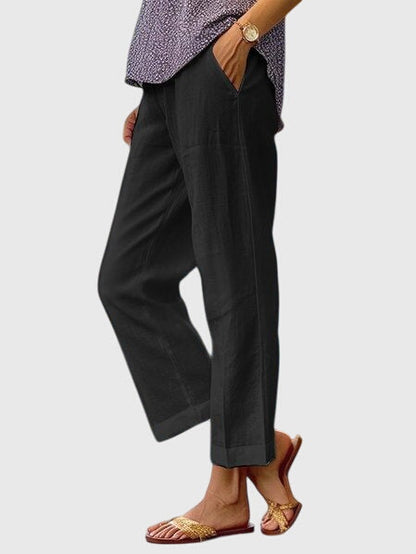 Tailored Pants Women, Straight Leg Office Trousers for Work and Business Casual, Smooth Stretch Wrinkle Resistant, Sizes S to 2XL, Sayreene