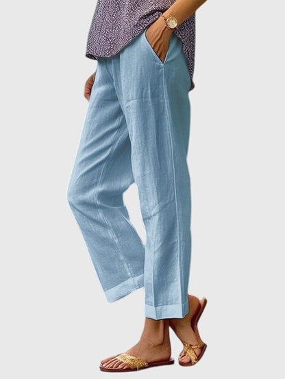 Tailored Pants Women, Straight Leg Office Trousers for Work and Business Casual, Smooth Stretch Wrinkle Resistant, Sizes S to 2XL, Sayreene