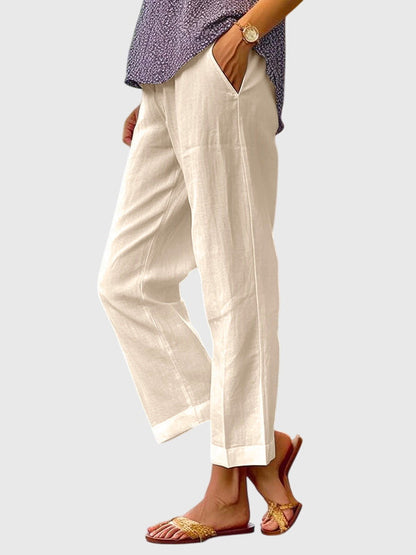 Tailored Pants Women, Straight Leg Office Trousers for Work and Business Casual, Smooth Stretch Wrinkle Resistant, Sizes S to 2XL, Sayreene