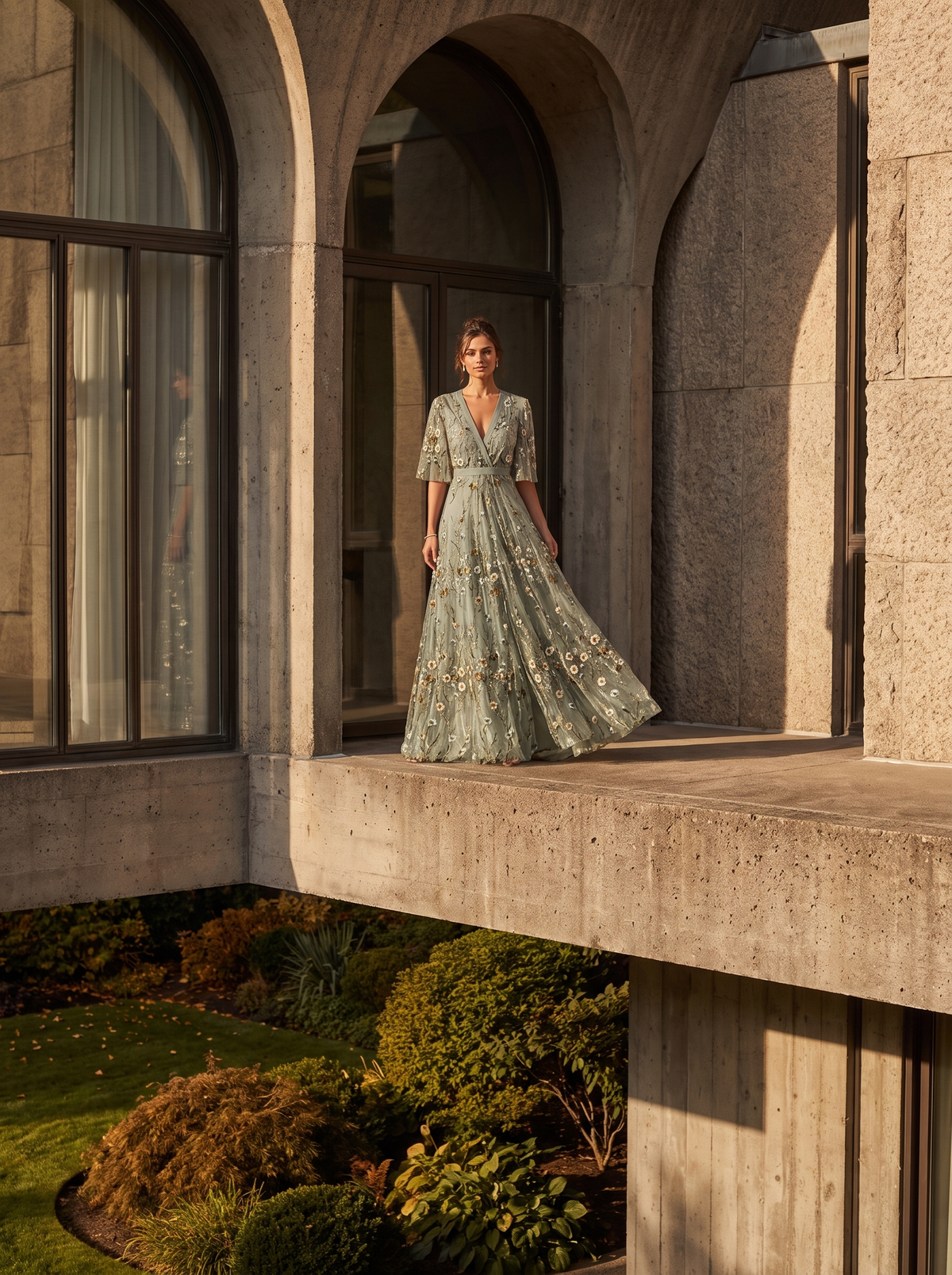 Floral Maxi Dress editorial image