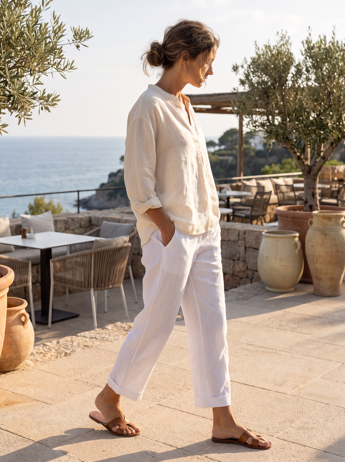 Tailored Wide Leg Trousers lifestyle hero image