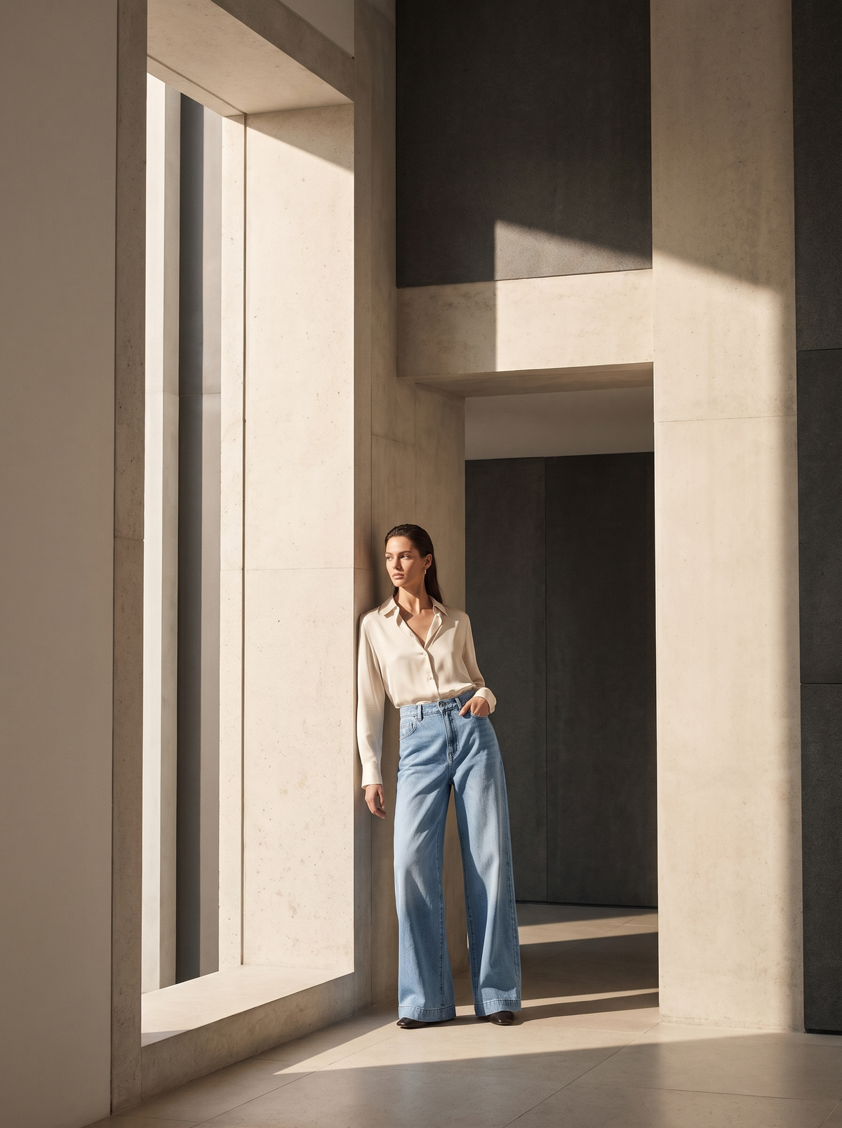 Elowen Wide Leg Jeans editorial image